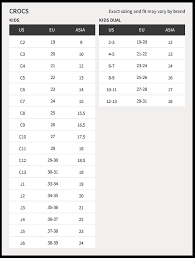 31 Uncommon Crocs Size Chart For Toddlers