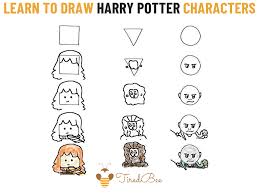 Of course, the most popular character drawings are those of harry potter, hermione granger and ron weasley. Tired Bee Learn How To Easy Draw Harry Potter Characters Facebook