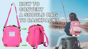 How To Convert Shoulder Bag To Backpack Yodo 3 Way Lunch Bag Youtube