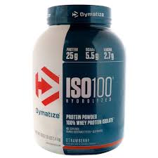 dymatize nutrition iso 100 hydrolyzed 100 whey protein isolate strawberry 3 lbs 1 4 kg discontinued item isolate protein whey protein whey protein isolate