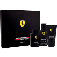 Ferrari red 150ml deodorant spray. Ferrari Scuderia Ferrari Black Set Edt 125ml Deo Spray 150ml Sg 150ml For Men Venera Cosmetics
