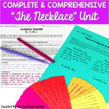 The Necklace By Guy De Maupassant Short Story Unit Short Story Unit Writing A Persuasive Essay Narrative Writing Activities