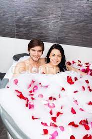 Check spelling or type a new query. Young Couple In Bathroom Taking Bath Stock Image Colourbox