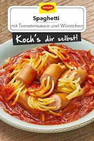 Spaghetti Im Wurstchengurtel Mit Tomatensauce Rezept Rezepte Rezepte Mit Wurstchen Wurstchen