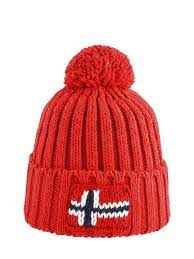 Bonnet Napapijri Noykck Red Scarlet En Vente Au Meilleur Prix