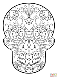 Make your own colored sugars and save yourself a lot of money over the holiday season. Sugar Skull Coloring Page Free Printable Coloring Pages Coloring Home