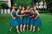 Aqua And Red Wedding