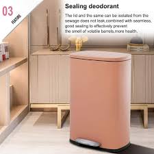 Dkeli 13 Gallon Stainless Steel Step