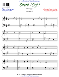 The song is easy to play in e flat major. Silent Night Piano Sheet Music Free Printable Pdf