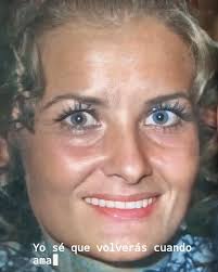 10 diciembre 1946-2024 Marcela Basteri Bella con una mirada tierna y  profunda 🙏 💜