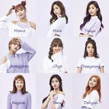 Twice Members With Names Kpop Girls Kpop Group Names Twice Kpop Members