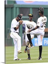 Exceeded rookie limits during 2012 season Andrew Mccutchen Of The Pittsburgh Pirates With Starling Marte And Gregory Polanco Wall Art Canvas Prints Framed Prints Wall Peels Great Big Canvas