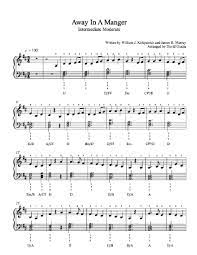 Away In A Manger By Traditional Piano Sheet Music Intermediate Level Sheet Music Piano Sheet Music Music