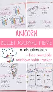 Unicorn Bullet Journal Theme Plan With Me Masha Plans Bullet Journal Themes Journal Themes Bullet Journal Work