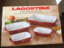 With coordinating dinner plates, salad plates, bowls, mugs and serveware, the dishes are ideal for formal and casual gatherings alike. Find More Lagostina 4 Piece Stoneware Baking Set For Sale At Up To 90 Off