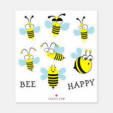 1024x872 drawn bumblebee sad many interesting cliparts. Funny Cartoon Bumblebee And Cute Bees Collection Sticker Zazzle Com