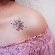 Compass Tattoo Moon Tattoo Symbol Tattoos Galaxy Tattoo Small Tattoo Sticker Arrow Temporary Tattoo Mini Delicate Tattoo Tatouage Temporaire Compass Tattoo Galaxy Tattoo Compass Tattoo Design