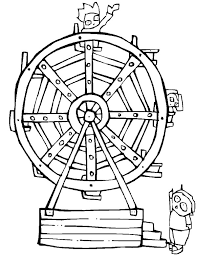 The ryb or red, yellow, blue color wheel is typically used by artists, as it helps with combining paint colors. Ride Ferris Wheel At Carnival Coloring Pages Best Place To Color
