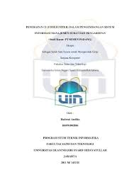 Data, ata, pemrograman terstruktur, maupun pemrograman berorientasi objek. Sistem Manajemen Surat