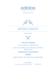 Pdf Adidas Group Strategy Analysis