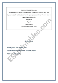 It explains why the candidate qualified for the answer: Writing A Formal Job Application Letter Complete Lesson Layout And Materials Model Job Ad Letter Formal Letter Rules And Letter Writing Template Esl Worksheet By Umayymah