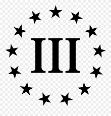 The roman numeral iii references the debunked claim that only 3% of the american colonists rose up in arms against the british. Three Percenter Decals Google Three Percenter Tattoo Clipart 156484 Pinclipart