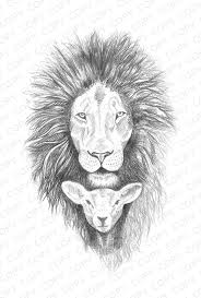 Maybe you would like to learn more about one of these? Coloring Pages Ashley Cameron Lion And Lamb Tattoo Design Drawings Lion And Lamb Sketch