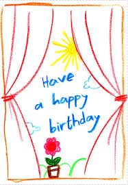It doesn't matter if you have no skills or experience on kids' birthday card design, you can choose from our editable kids birthday templates and create a unique and printable birthday card. Free Printable Child Drawing Greeting Card Happy Birthday Cards Birthday Card Printable Birthday Card Drawing