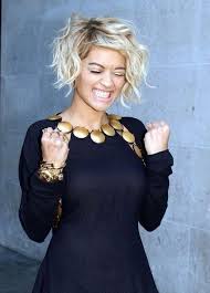 Images of short curly hairstyles; Rita Ora Short Layered Curly Bob Hairstyle Bob Curly Hairstyle Layered Ora Rita Short Short Hair Styles Short Curly Bob Hairstyles Hair Styles
