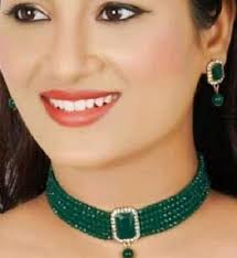 SRI Stone, Dori Green Jewellery Set Price in India