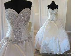 Up to $500 off wedding dresses +. Bling Bling Designers Wedding Dresses C240 Crystals Ball Gown Sweetheart Satin Dropped Waist Corset C Satin Bridal Gowns Trendy Wedding Dresses Wedding Dresses