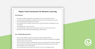 Webinar reminder email helps increase the number of webinar attendees. Report Card Comments For Remote Learning Teaching Resource Teach Starter