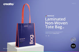 Download Laminated Non Woven Bag Mockups 2 Woven Tote Bag Non Woven Bags Woven Bag