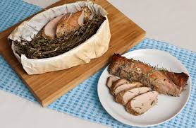 Should we put broth or stock in the bottom of the roasting pan? Herb Roasted Pork Loin