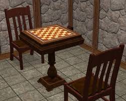 Theninthwavesims Sims Medieval Chess Table Chess Board
