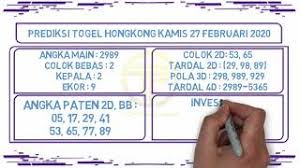 Angka wajib hk jumat dengan cara persentase angka terkuat. Prediksi Hk Malam Ini Kamis 27 Februari 2020 Youtube