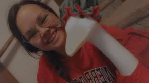 Gertrude waiting for mom to come in from the garage. 😍