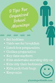 10 Tips For Organised School Mornings