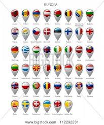 The us states in alphabetical order. Map Marker Set State Vector Photo Free Trial Bigstock
