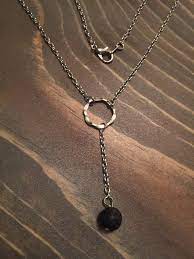 Lava Stone Lariat Y Essential Oil Diffuser Necklace Aromatherapy Jewelry 15 00 Essential Oil Jewelry Lava Stone Jewelry Lava Bead Jewelry