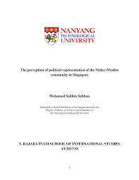 So don't hesitate and use the links below to find out more about your opportunities in some of the best malaysian universities! Pdf The Perception Of Political Representation Of The Malay Muslim Community In Singapore