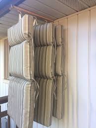 How I Keep The Falling Leaves Off My Patio Chair Cushions Diy Chair Cushions Patio Chair Cushions Pillow Storage