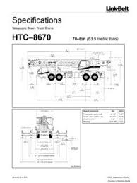 Link Belt Htc 8670 Specifications Cranemarket