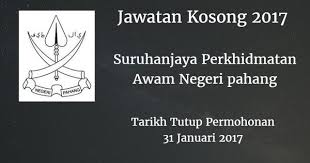 Suruhanjaya Perkhidmatan Awam Negeri Pahang Jawatan Kosong Spa Pahang 31 Januari 2017 Suruhanjaya Perkhidmatan Awam Negeri Pahang Spa Pahang Mencari Calon Ca