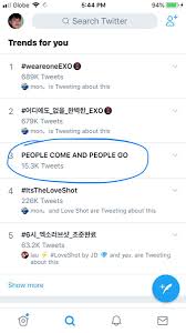 Discover images and videos about exo from all over the world on we heart it. Kengsoo On Twitter Yung Trending Din Yung People Come And People Go Yesss Kyungsoo S Impact Exo Loveshot Itstheloveshot Weareoneexo Https T Co Gcsffs5hvs