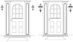 But usually a mounting height of 1.60 to 1.70 m is taken as the standard. Quick Guide Choosing The Right Sized Exterior Lighting Ideas Advice Lamps Plus