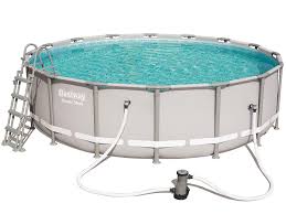 Bestway Kit Piscine Tubulaire Power Steel Frame Pool Ronde O488 X 122cm Filtration A Cartouche 999