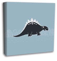 Fun And Simple Design Dinosaur Canvas Wall Art Design Decor Kidsroom Canvas Childrensroom Dinosaur Dinosaur Kids Room Canvas Wall Art Boys Room Decor