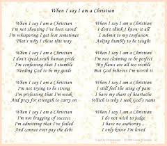 When I Say I M A Christian Poem By Carol Wimmer Protect Your Glow Christian Poems Poems Christian