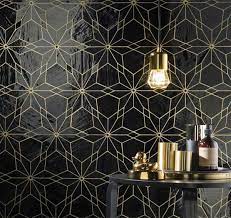 Diamond Neropuro Midamericatile Lovetile Blackwhite Blacktile Lovetile Design Tileideas Gettile Black And Gold Bathroom Black Mosaic Tile Gold Grout